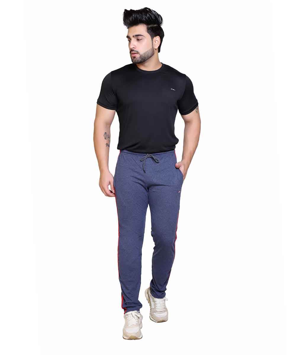 Men's Cotton Blend Classic Look Bottom Wear with One Zipper Pocket