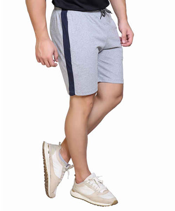 Men's Cotton Blend Regular Fit Shorts | Bottom Wear with One Zipper Pocket