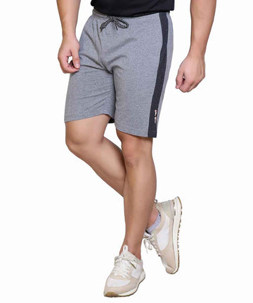 Men’s Cotton Blend Regular Fit Shorts | Bottom Wear with One Zipper Pocket