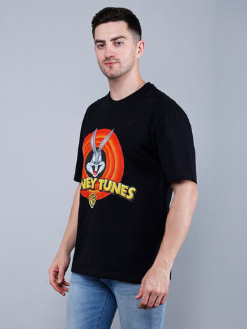 Looney Tunes Print Oversized T-Shirt