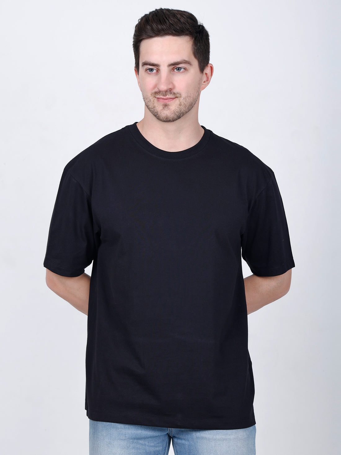 Eerie Black Oversized Blank Tee