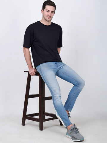 Eerie Black Oversized Blank Tee