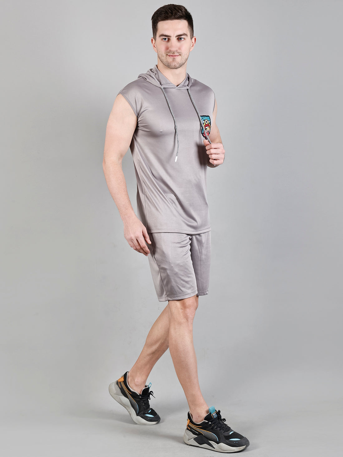 Tshirt Regular Shorts Lycra Fabric Co-ords Set