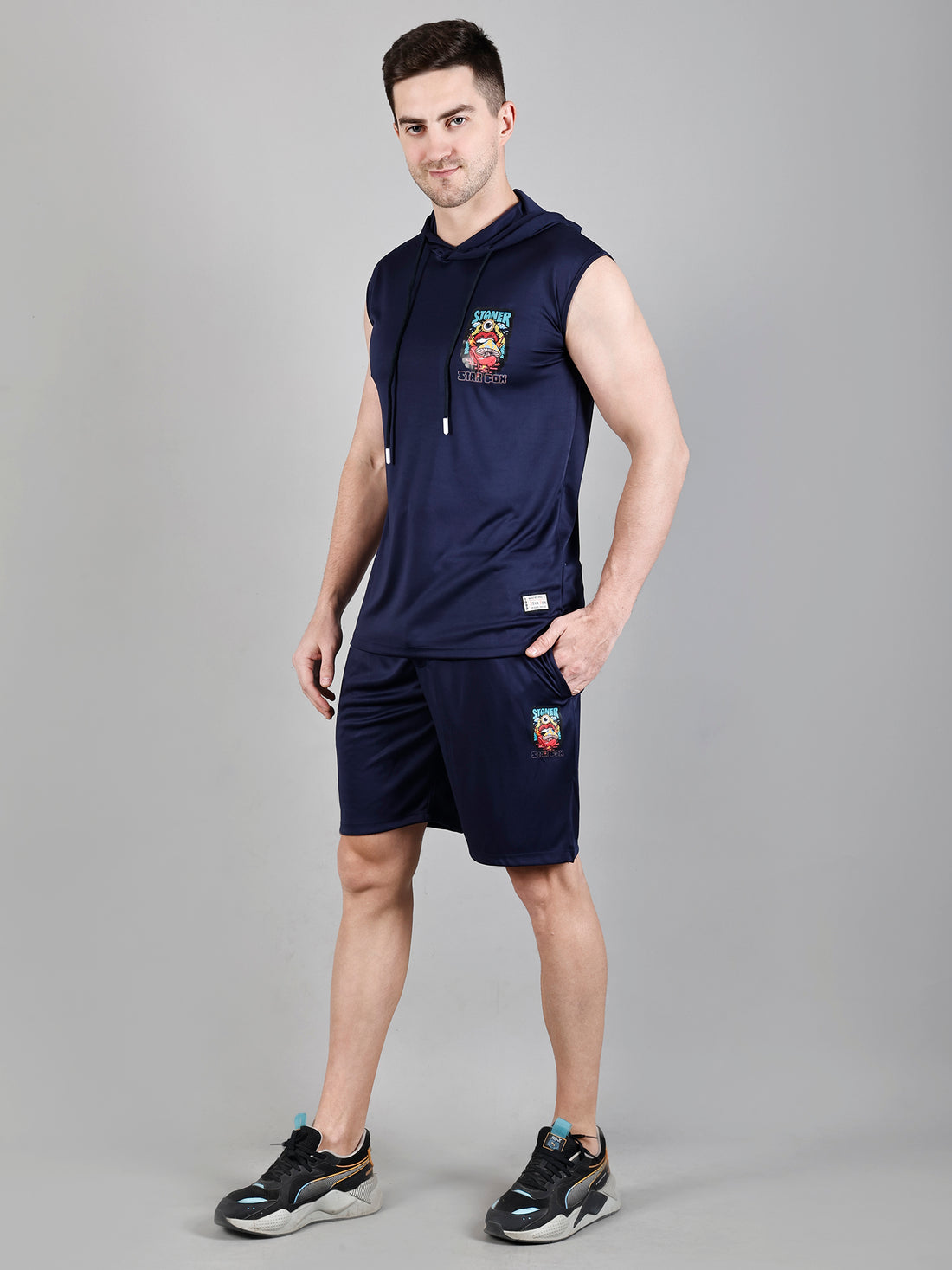 Tshirt Regular Shorts Lycra Fabric Co-ords Set