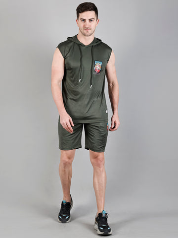 Tshirt Regular Shorts Lycra Fabric Co-ords Set