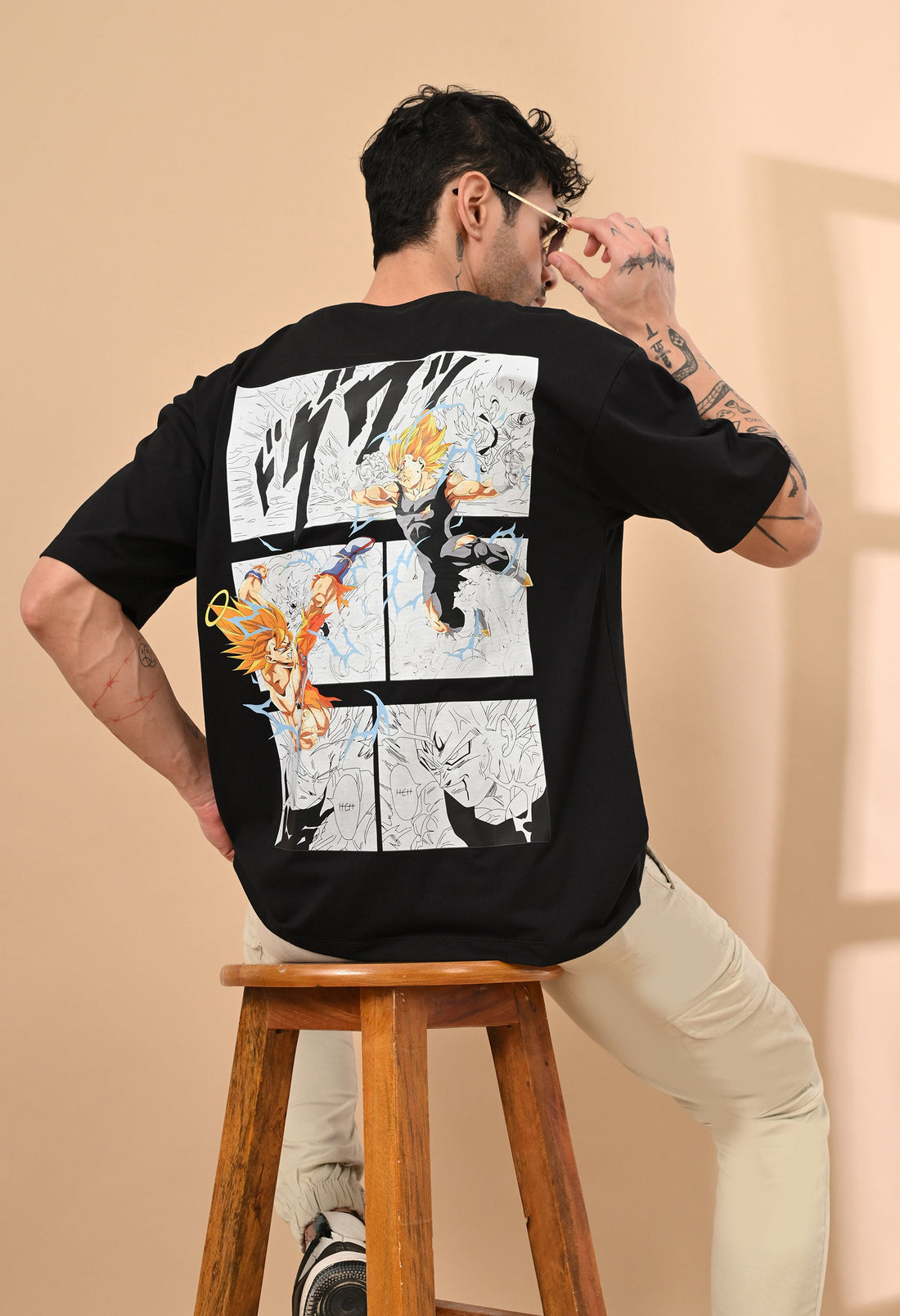 DRAGONBALL Z PRINTED OVERSIZED T-SHIRT