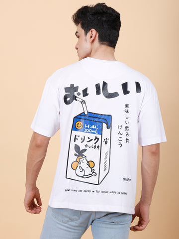 Delicious Lemonade Printed Oversized T-Shirt