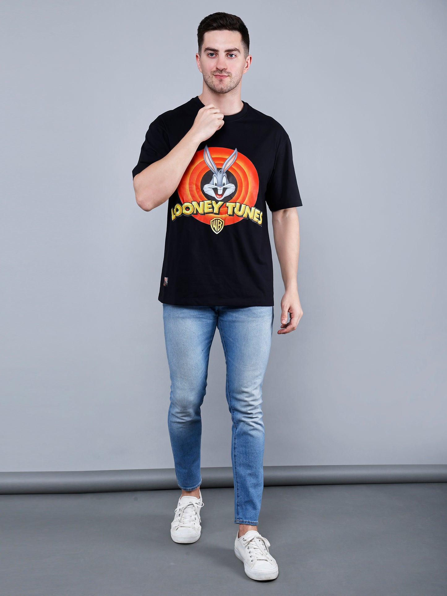 Looney Tunes Print Oversized T-Shirt