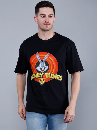 Looney Tunes Print Oversized T-Shirt