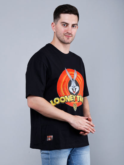 Looney Tunes Print Oversized T-Shirt