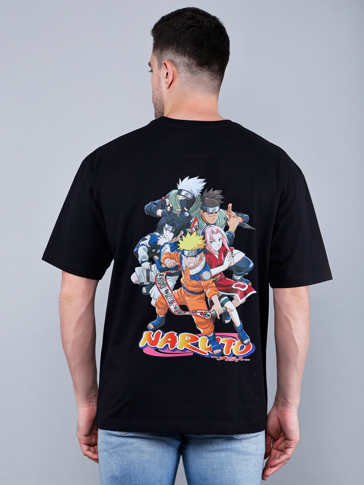 Naruto Print Oversized T-Shirt