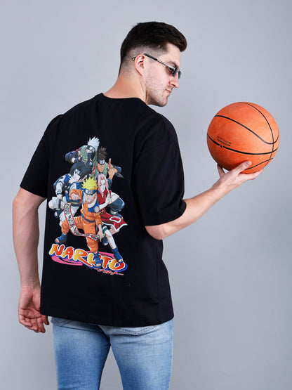 Naruto Print Oversized T-Shirt