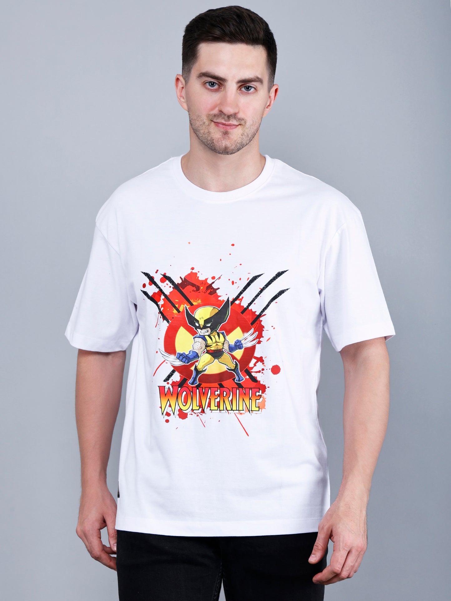 Wolverine Printed  Oversized T-Shirt