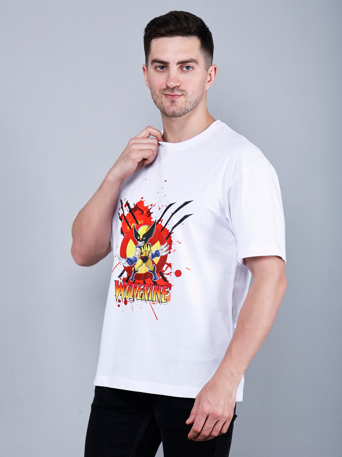 Wolverine Printed  Oversized T-Shirt