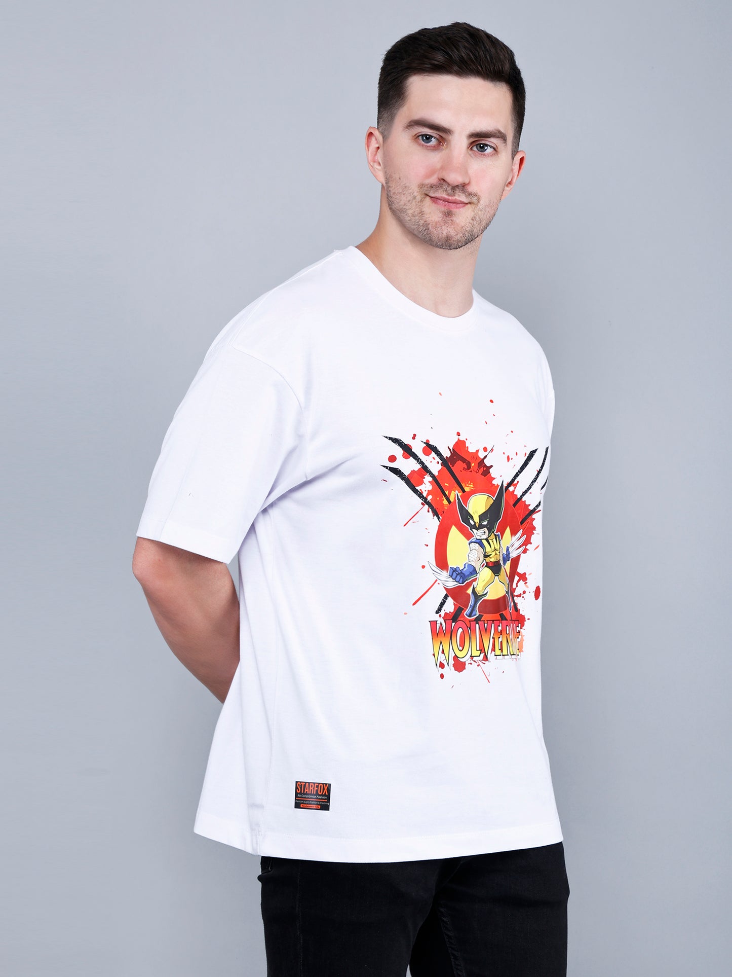 Wolverine Printed  Oversized T-Shirt