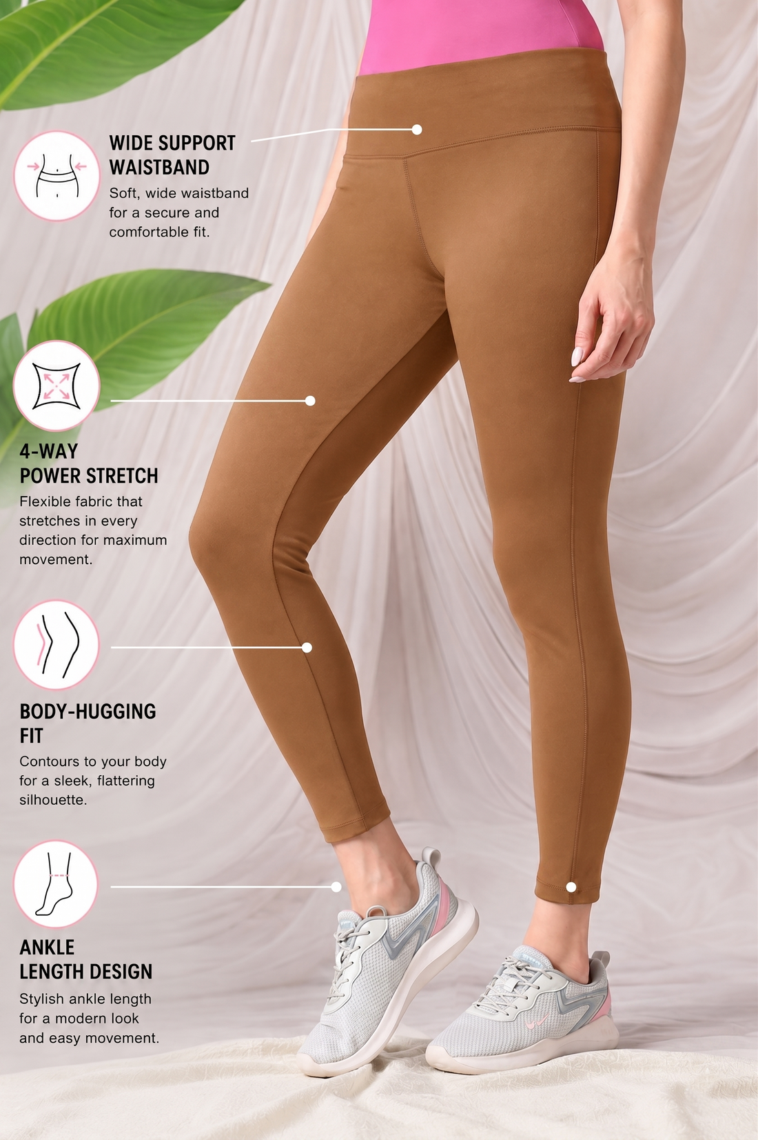 Womens Tights - Brown