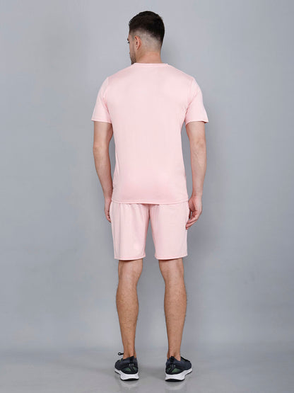 Mens Pink Tencel Fabric Co-ord Set