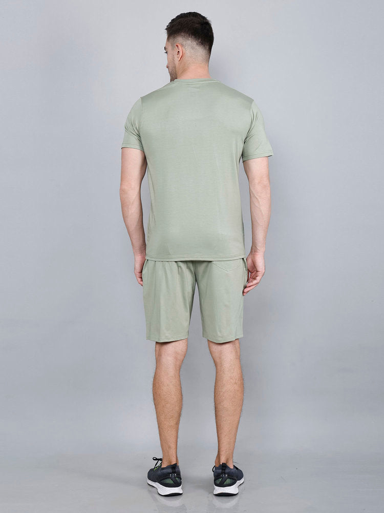 Mens Sagegreen Tencel Fabric Co-ord Set