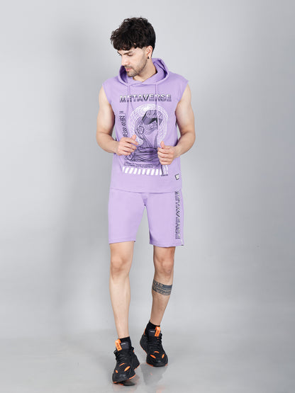 Mens's Trendy Lavender Co-Ord Set