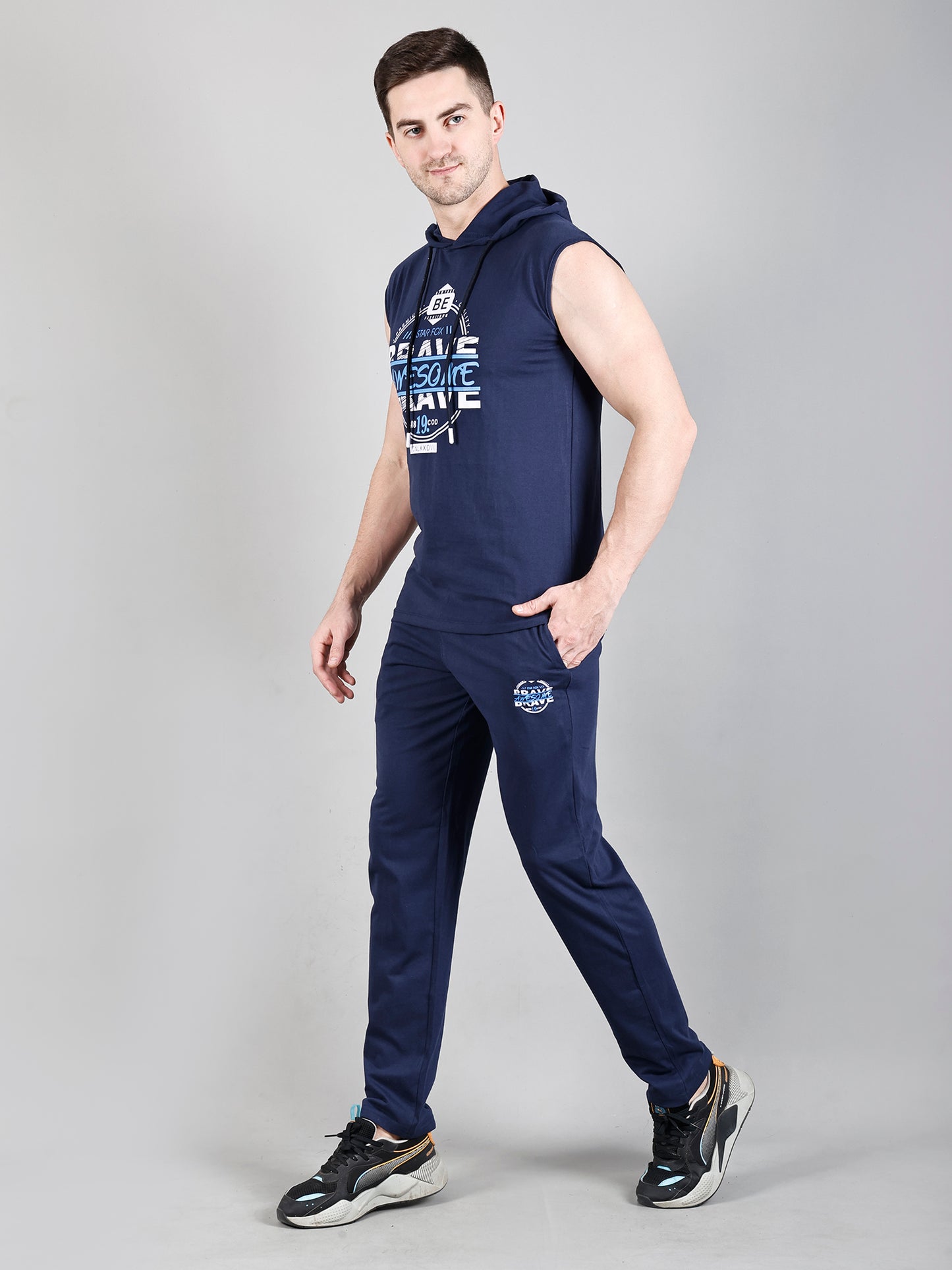 Mens's Trendy T-Shirt Lower  Co-Ord Set