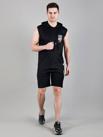 Tshirt Regular Shorts Lycra Fabric Co-ords Set