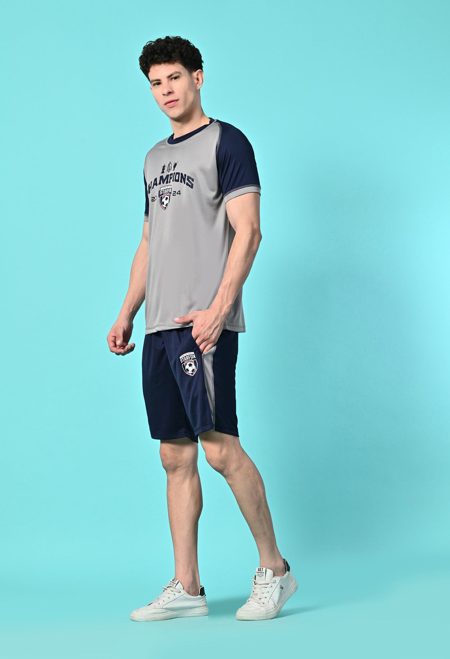 Men's Color Blocked Sports Co Ord Set