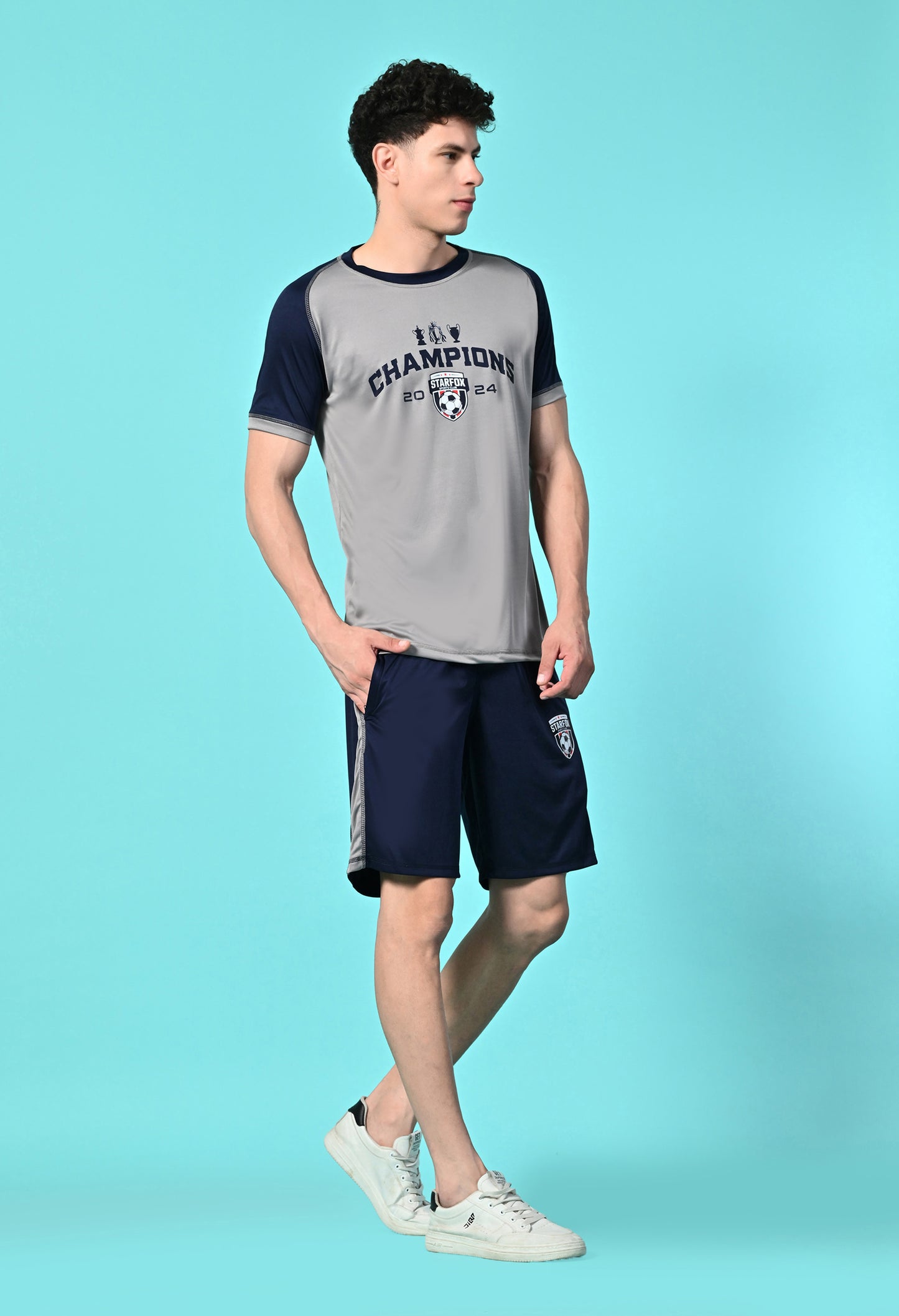 Men's Color Blocked Sports Co Ord Set