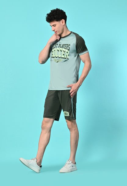 Men's Color Blocked Sports Co Ord Set