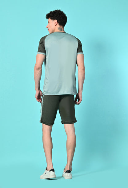 Men's Color Blocked Sports Co Ord Set