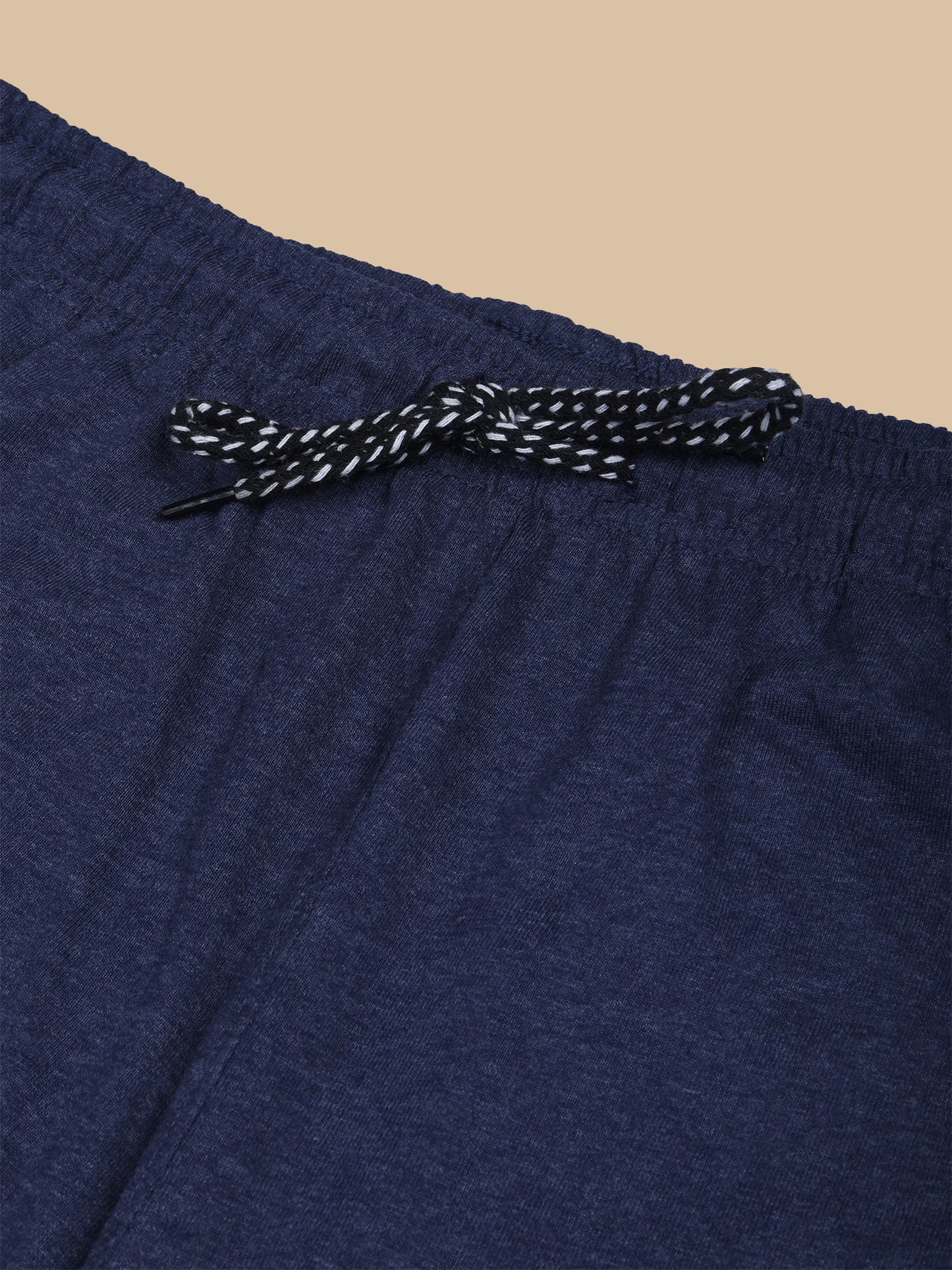 Blue Track Pant With Contrast Panels