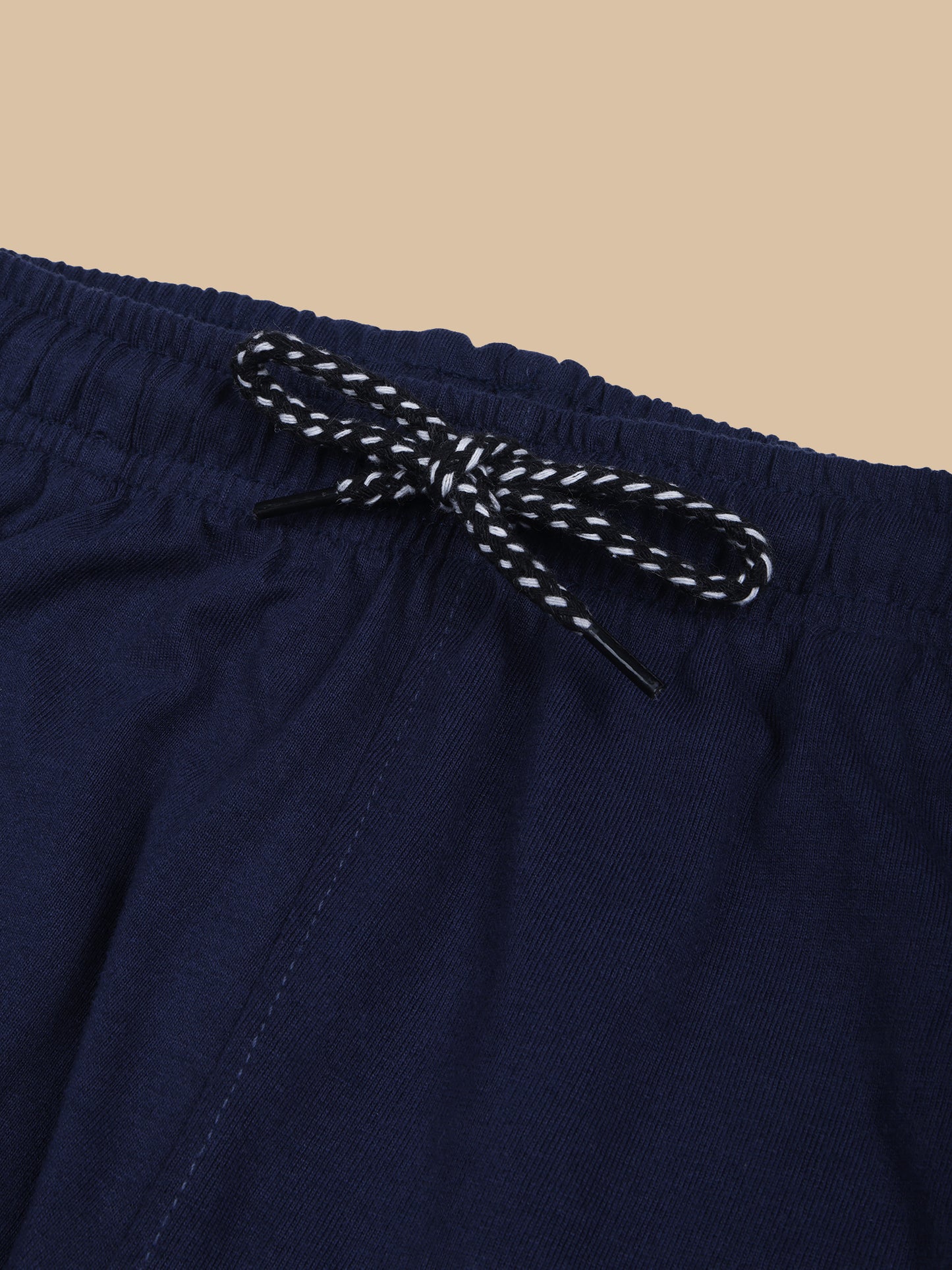 Navy Track Pant With Contrast Panels