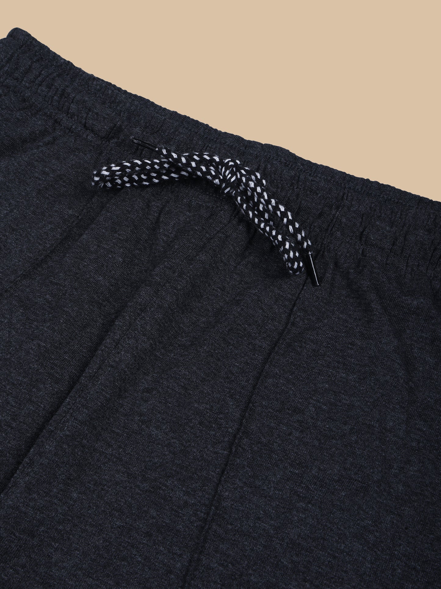 Charcoal Track Pant With Pleats