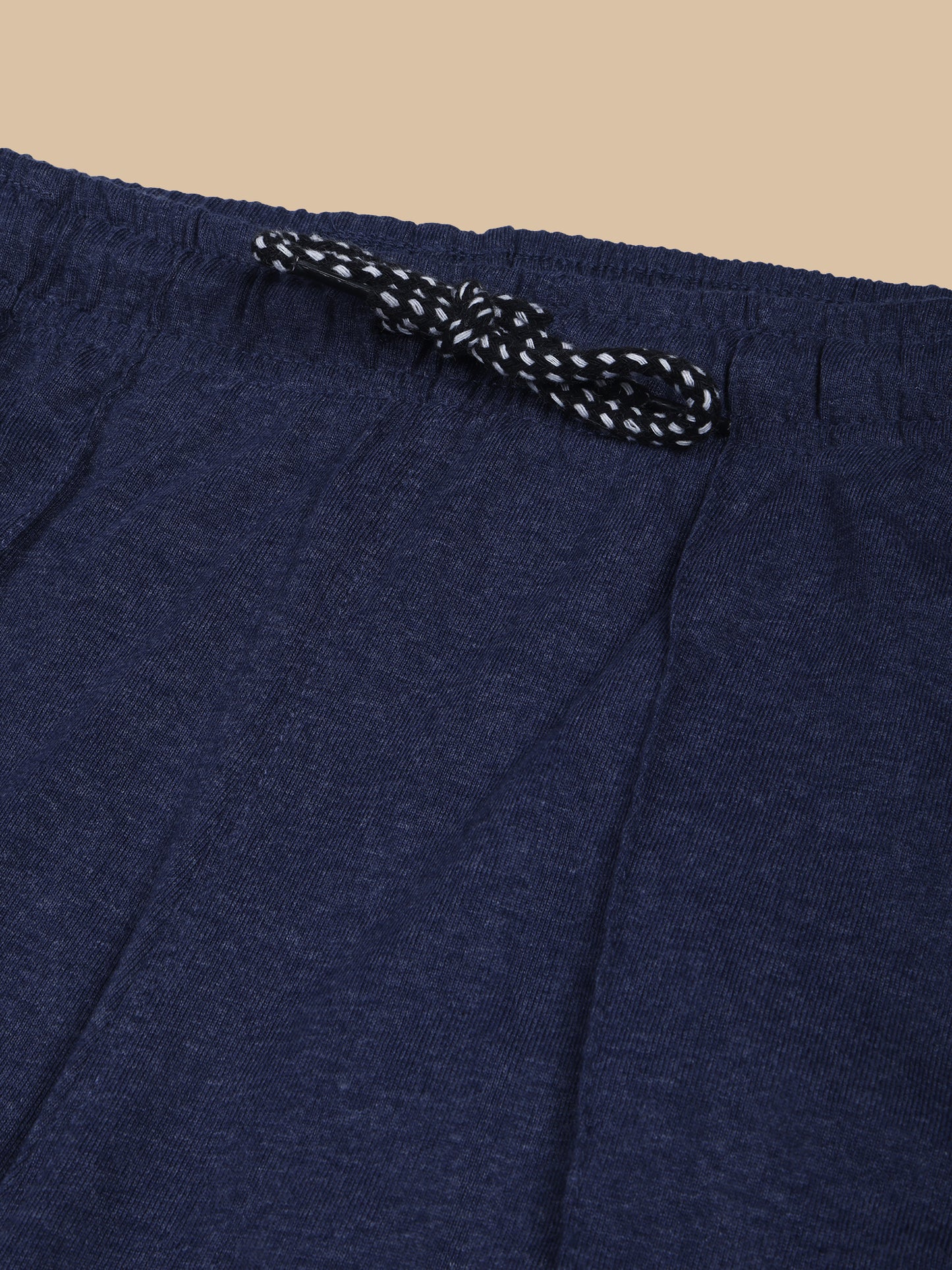 Blue Track Pant With Pleats