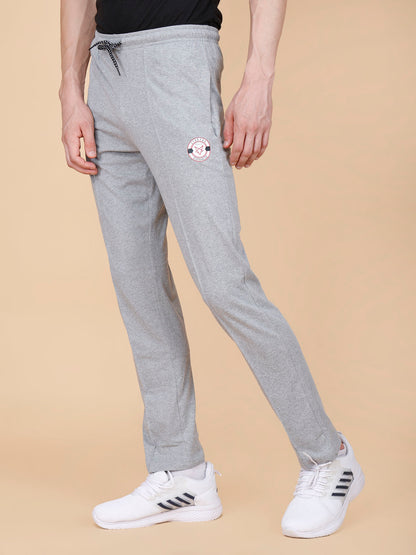 Light Grey Track Pant With Pleats