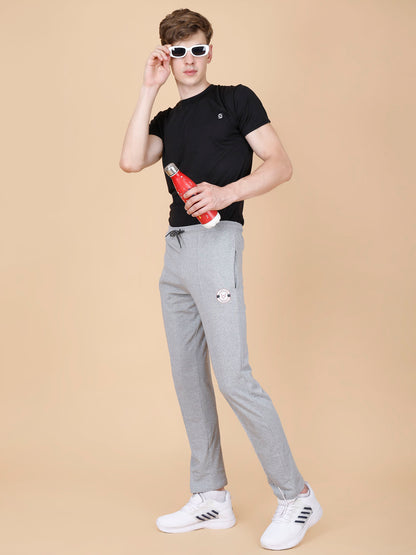 Light Grey Track Pant With Pleats