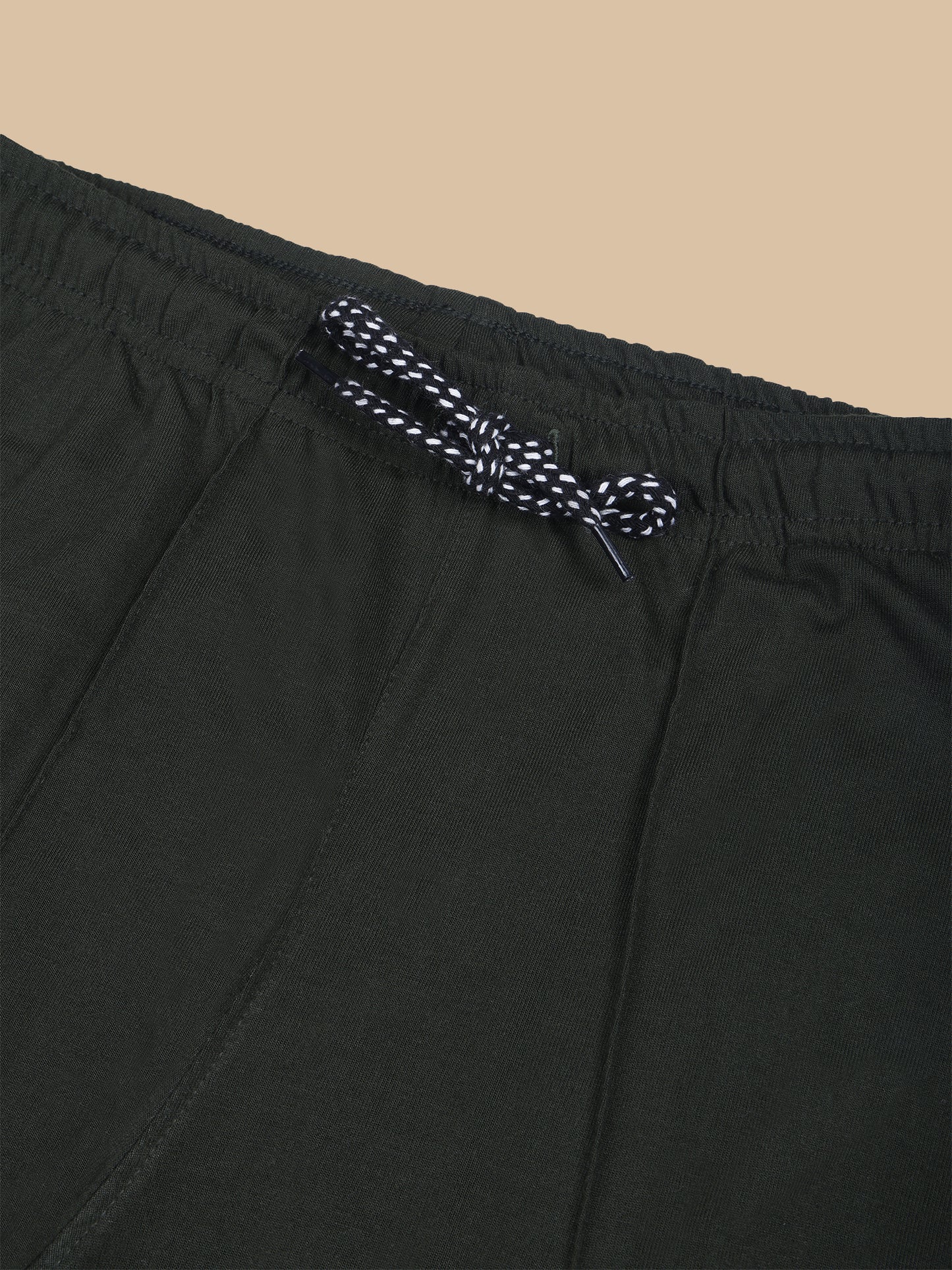 Olive Track Pant With Pleats