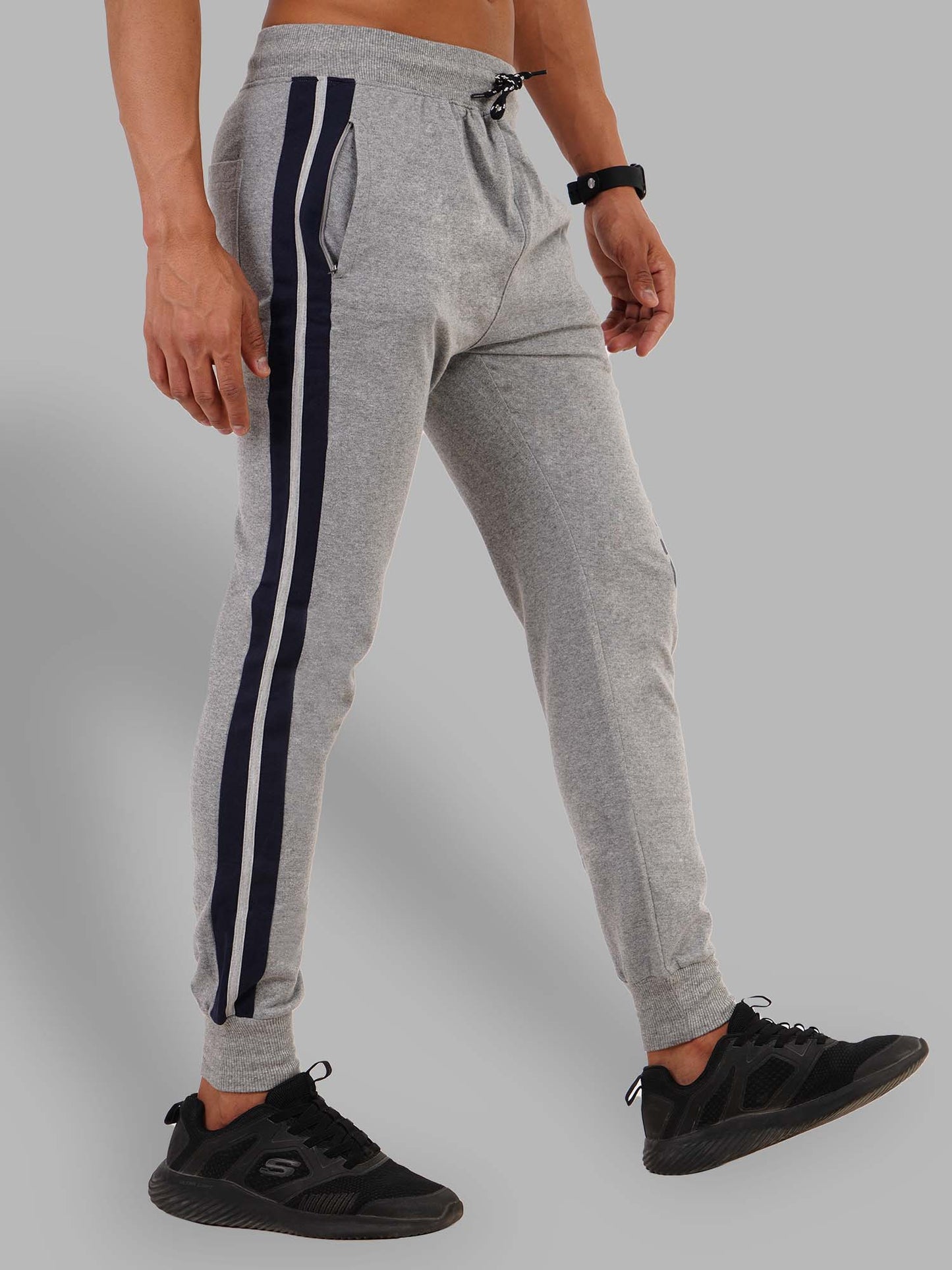 Light Grey Jogger With Contrast Panels