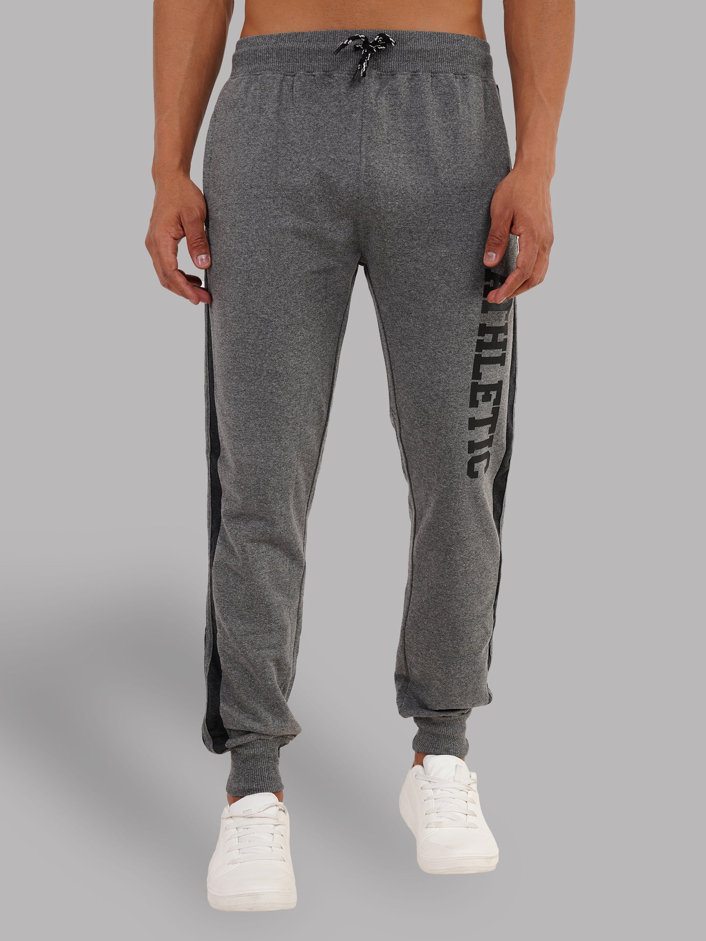 Dark Grey Jogger With Contrast Panels