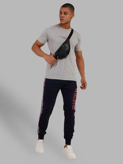 Navy Jogger With Contrast Panels