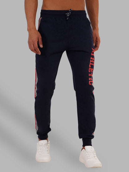 Navy Jogger With Contrast Panels