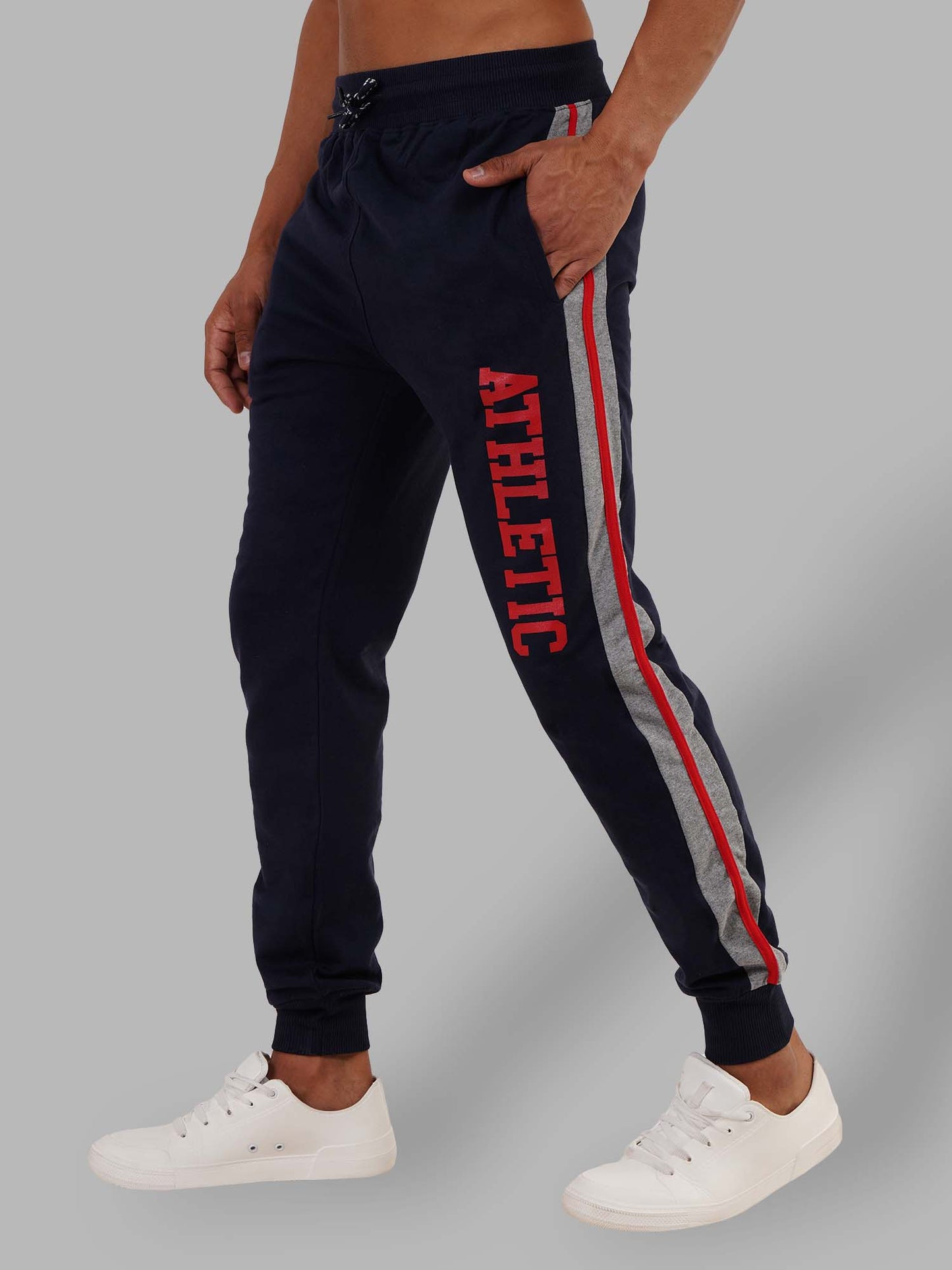 Navy Jogger With Contrast Panels