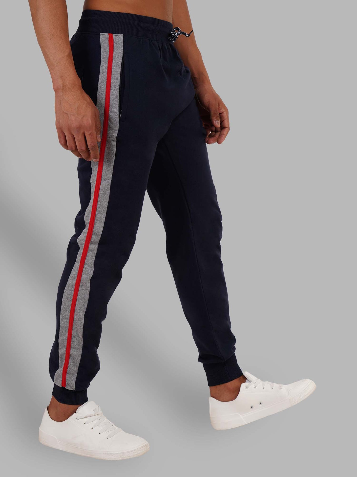 Navy Jogger With Contrast Panels