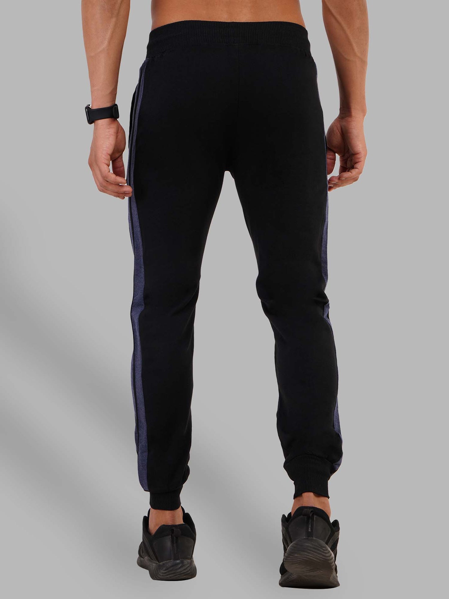 Black Jogger With Contrast Panels