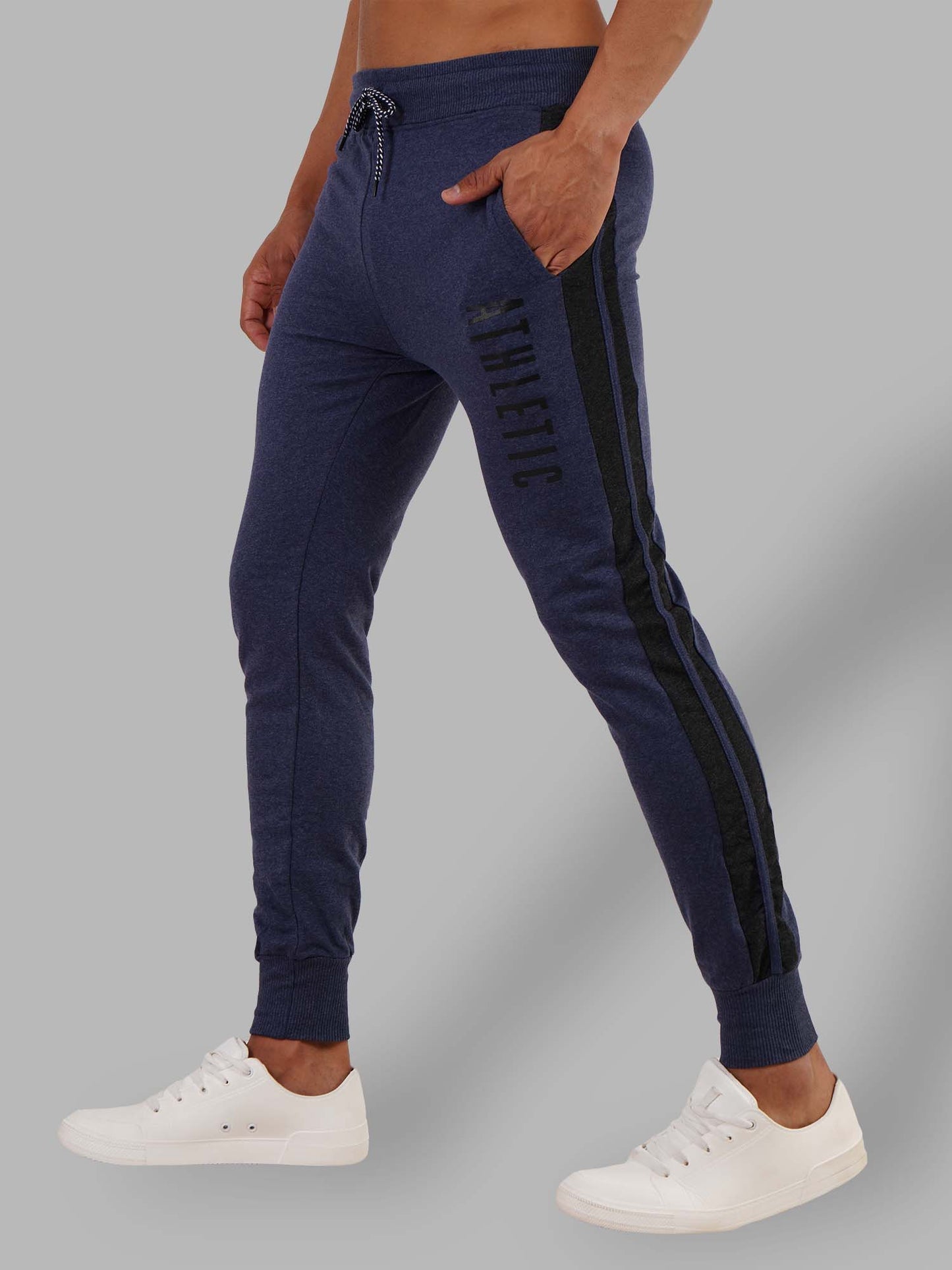 Blue Jogger With Contrast Panels