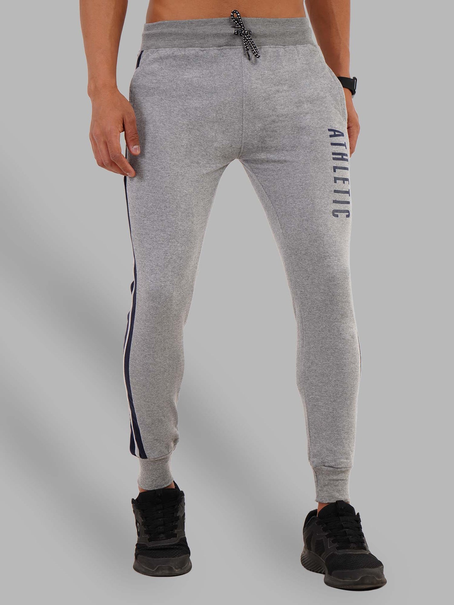 Light Grey Jogger With Contrast Panels