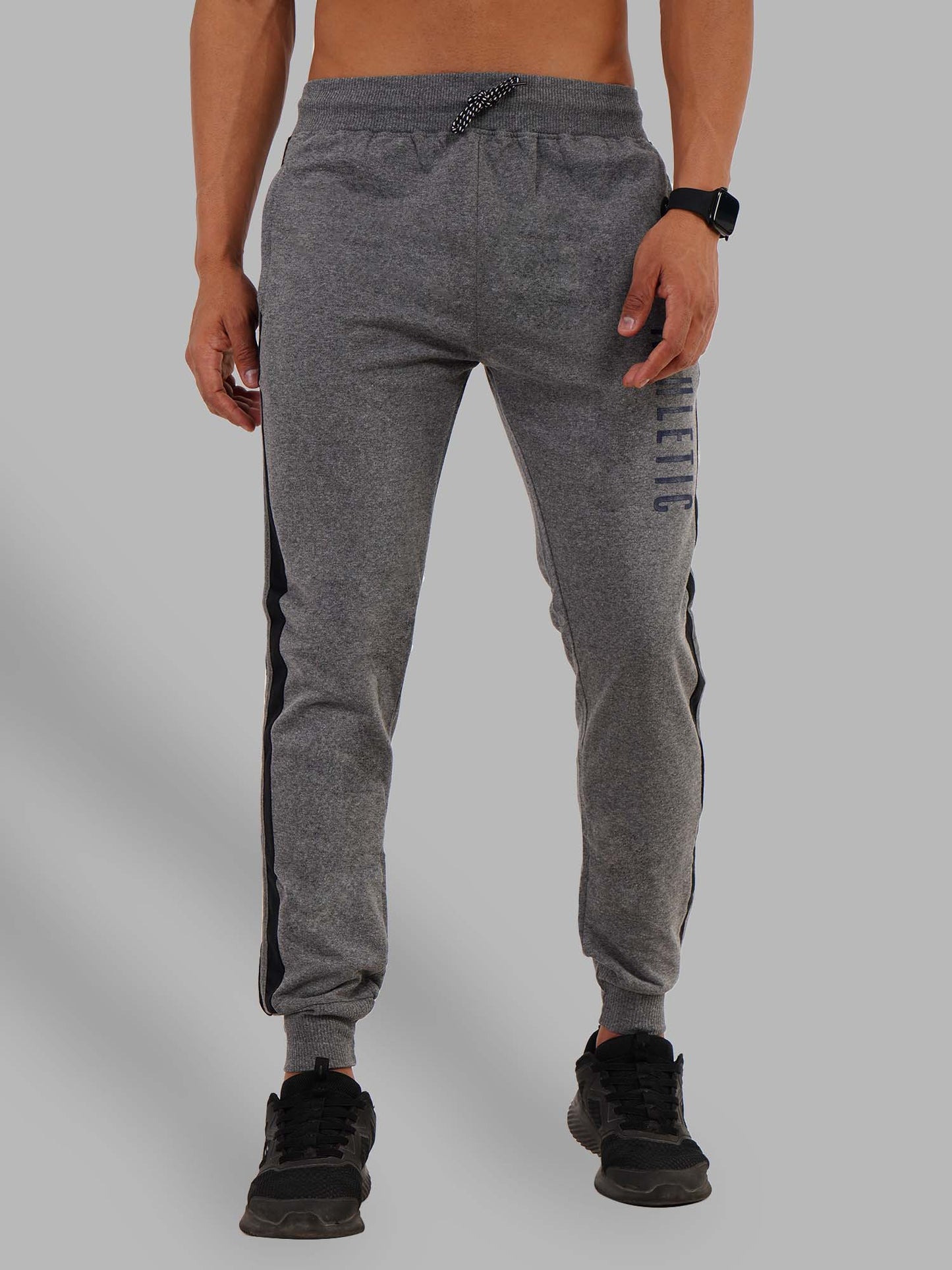 Dark Grey Jogger With Contrast Panels