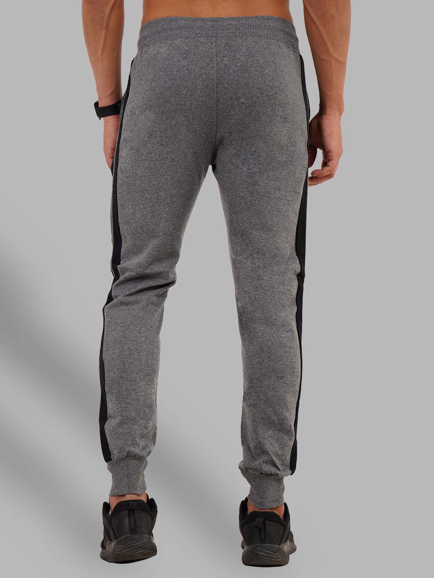 Dark Grey Jogger With Contrast Panels