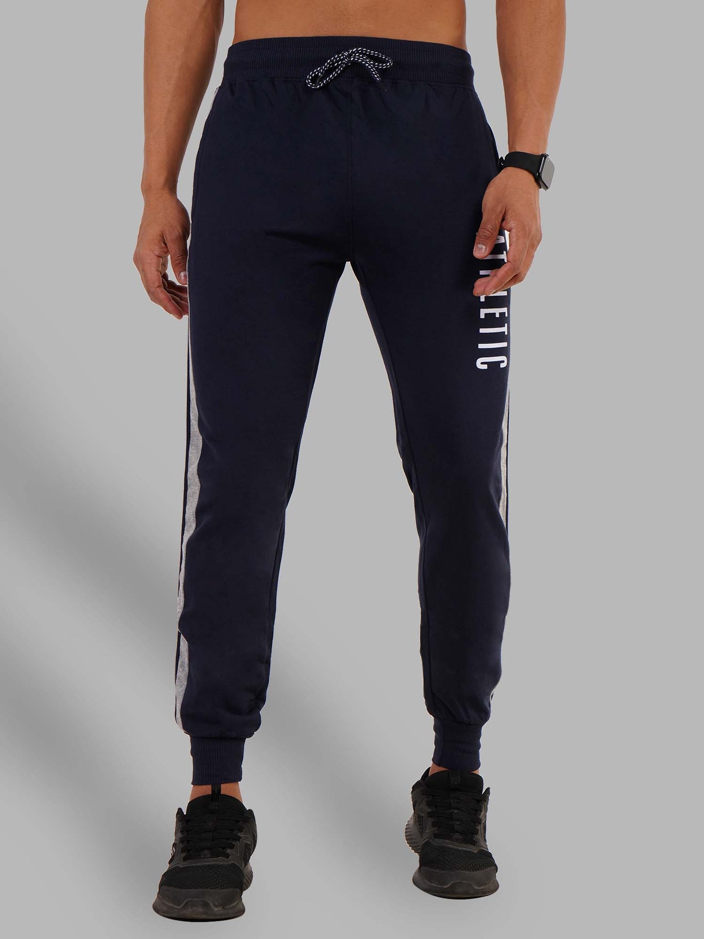 Navy Jogger With Contrast Panels