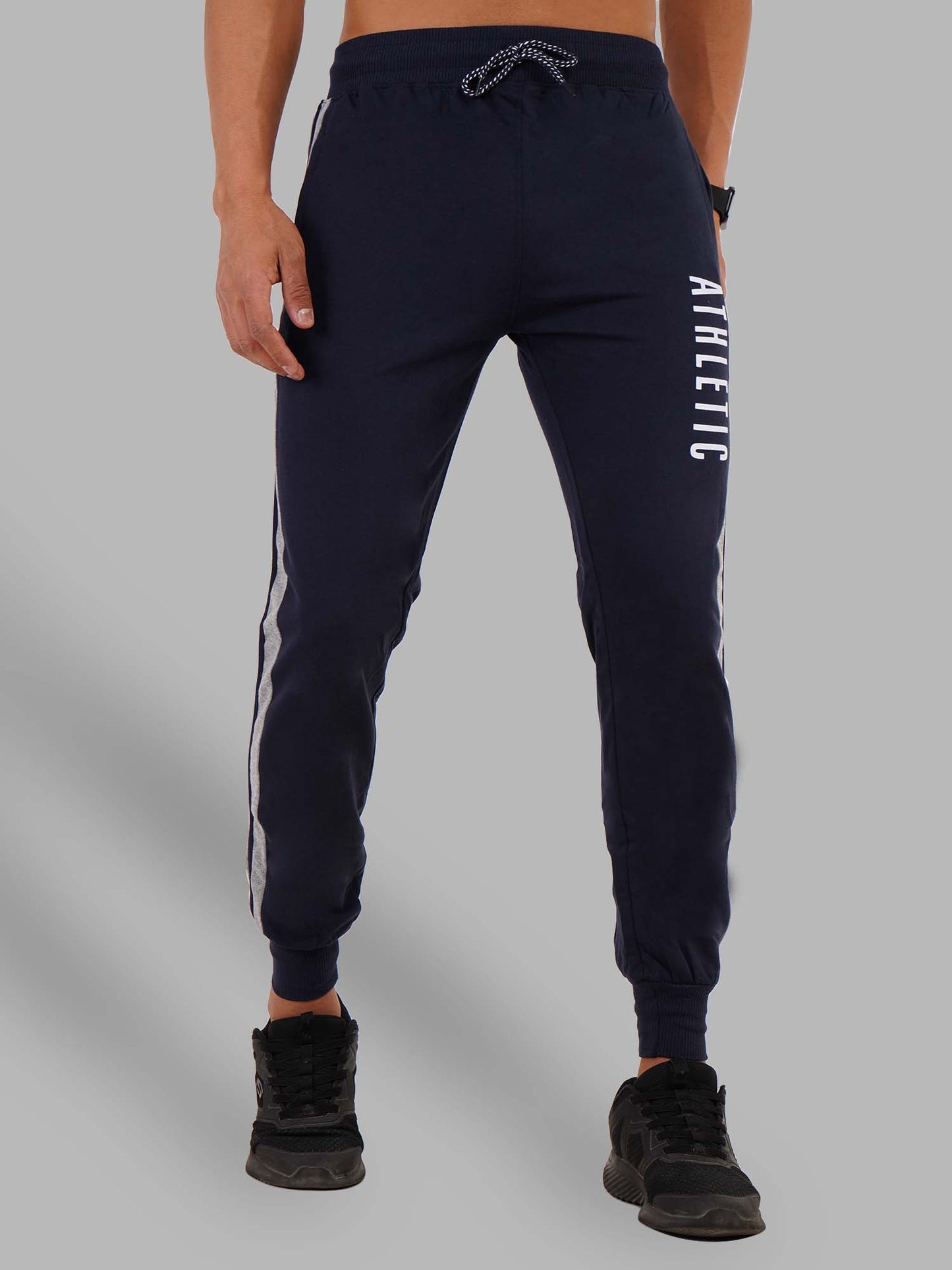 Navy Jogger With Contrast Panels