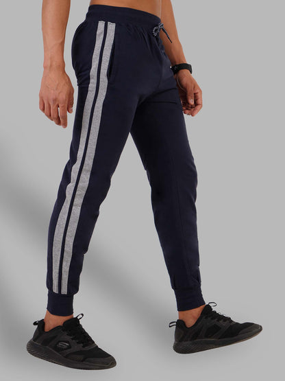 Navy Jogger With Contrast Panels